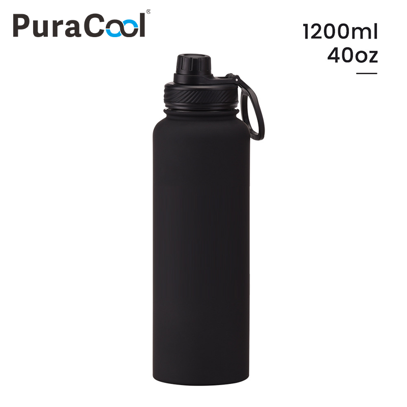 Sports Equipment With Names - PuraCool 40oz (1200ml) ステンレス製スポーツウォーターボトル、カスタムネームギフト