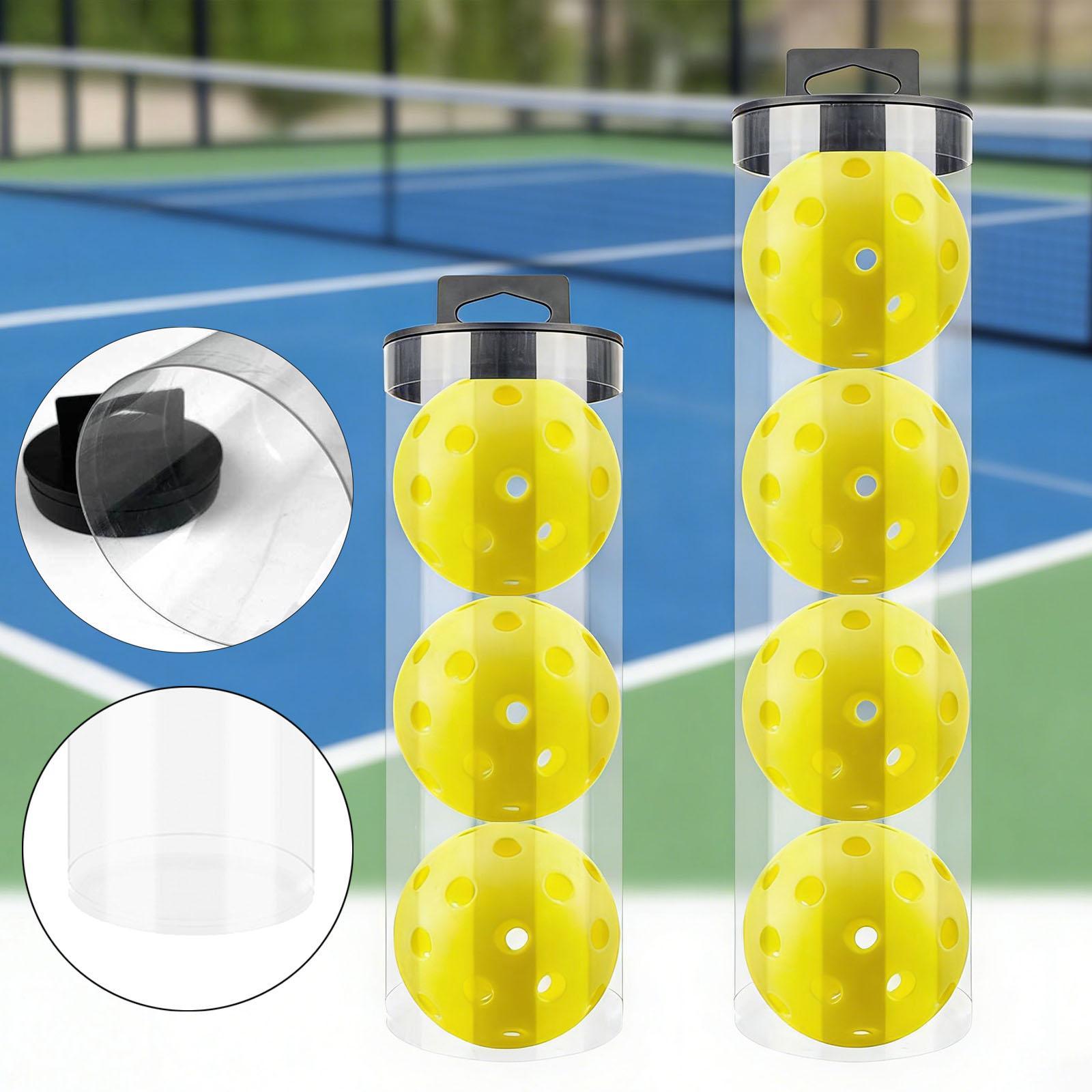 Sports Equipment Holder - テニスボール収納チューブホルダー PS素材 クリアコンテナ スポーツ用品オーガナイザー ボールコレクション用