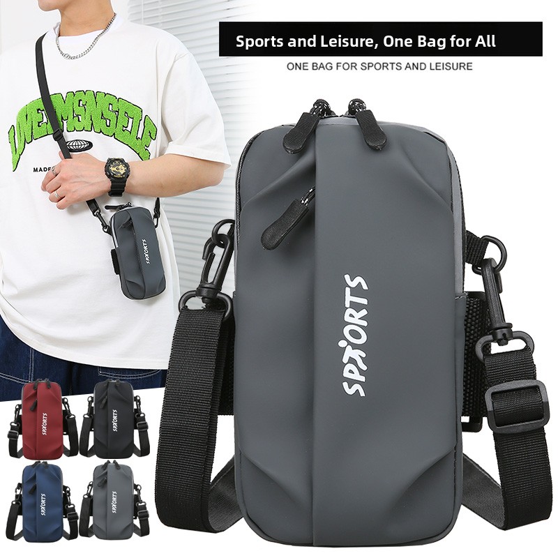 X Sports Equipment - ユニセックスフィットネススポーツフォンアームバッグアウトドアランニング用品通気性弾性アームスリーブハンドバッグ男性と女性用