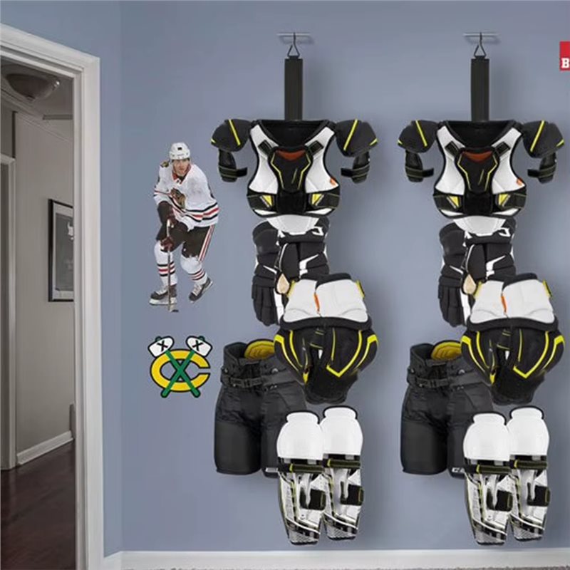 Sports Equipment Drying Rack - AEB0-ホッケー乾燥ラック機器 ホッケーギアオーガナイザー 5つのフック付き キャンプスポーツ寮用アクセサリー