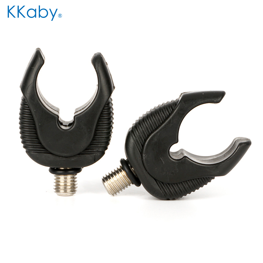 Lacrosse Stick Head - Kkaby 4個入り ブラックTPE製 釣り竿レスト ヘッドバットレストグリッパー ソフトラバーパッド付き