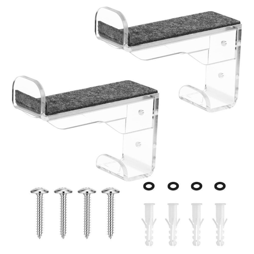 Sports Equipment Holder - 水平ホルダー 壁掛けホルダー スポーツ用品収納 5MM厚 滑り止めフェルトパッド 底部フックデザイン