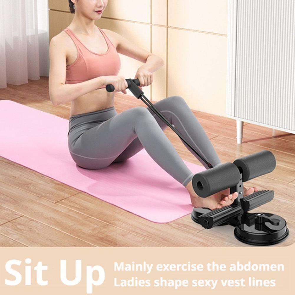 Sports Equipment List - ダブルサクションカップ付きプルロープ付き腹筋トレーニング補助器具、ホームジムでのワークアウト用フィットネス機器