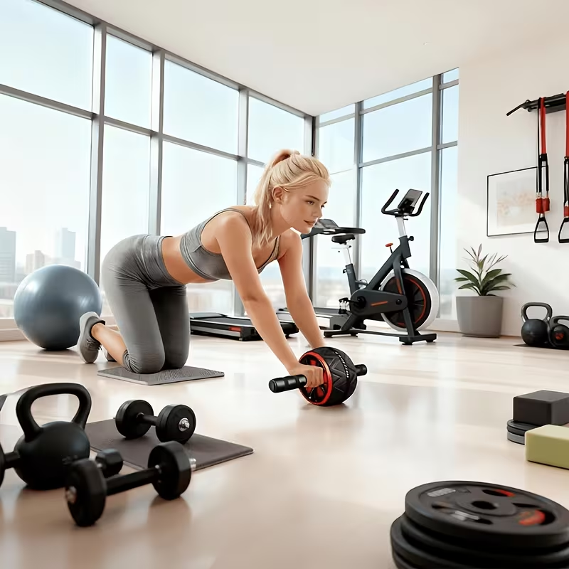 アブローラーホイールと膝マット、腹部と体幹の筋力トレーニング - Sports Equipment List のレビューと価格