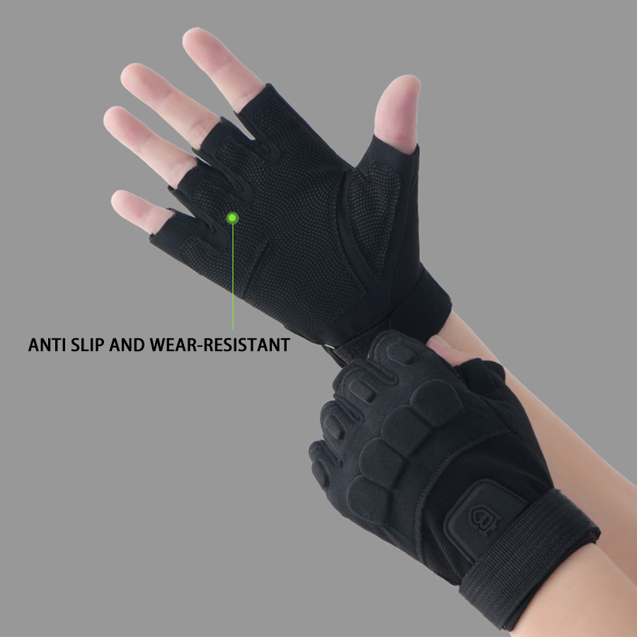 狩猟トレーニンググローブ ハーフフィンガーグローブ 通気性  - Sports Equipment With Names のレビューと価格