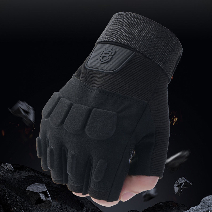 狩猟トレーニンググローブ ハーフフィンガーグローブ 通気性  - Sports Equipment With Names のレビューと価格