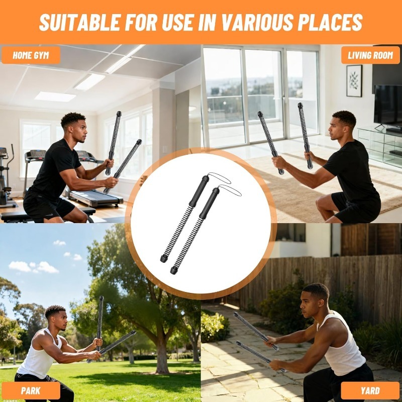 ワイヤレススイングコンバットロープ、2個セット – 腕力強化 - Sports Equipment List のレビューと価格