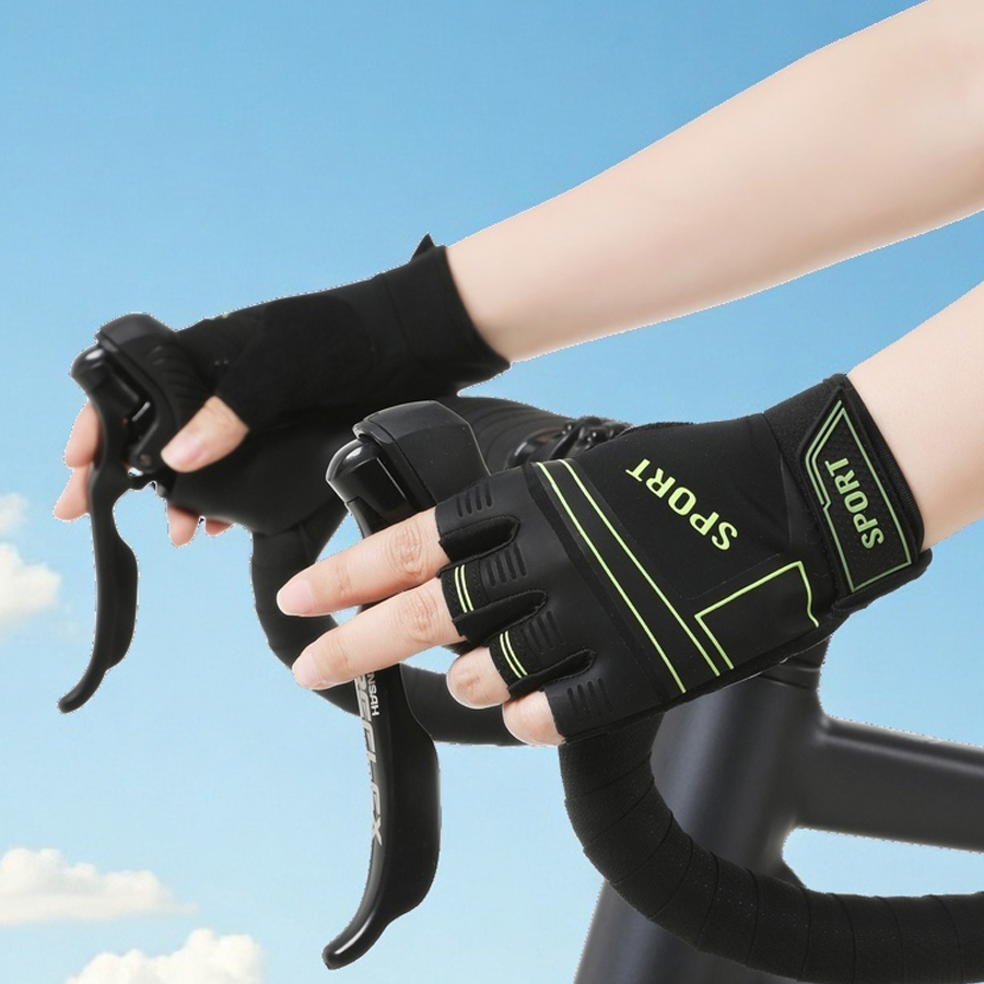 通気性のある滑り止めスポーツグローブスピニングバイクフィット - Sports Equipment With Names のレビューと価格