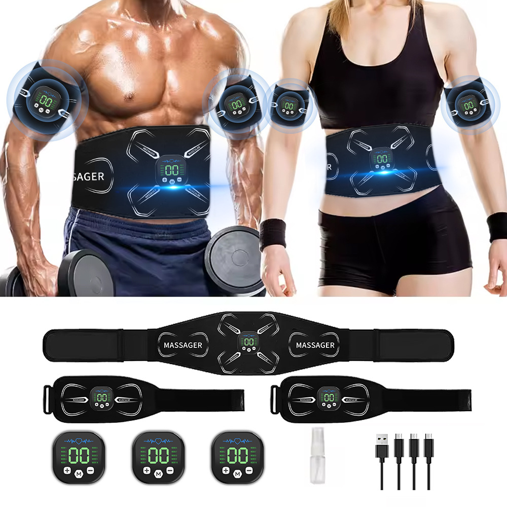EMS 筋肉刺激装置腹部トレーナー腹筋トナー腕腹脚エクササイ - Sports Equipment List のレビューと価格