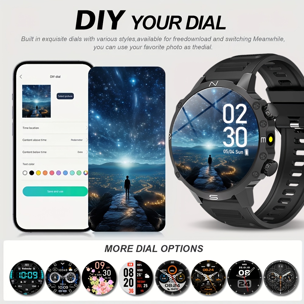メンズスマートウォッチ、iPhoneとAndroidシステム - Sports Equipment In Spanish のレビューと価格